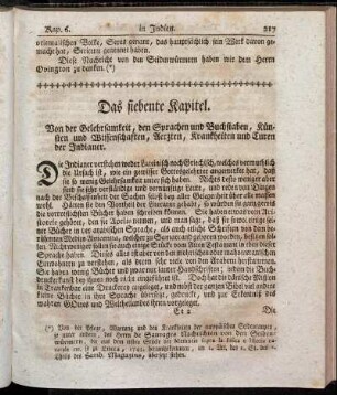 Das siebente Kapitel.