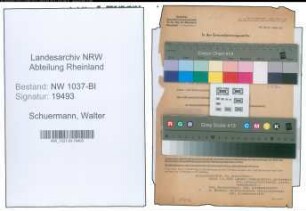 Entnazifizierung Walter Schuermann , geb. 23.11.1904 (Lehrer)