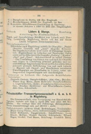 Lüders & Stange.