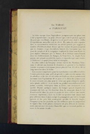 Le Tabac Au Paraguay.