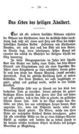 Das Leben des heiligen Adalbert