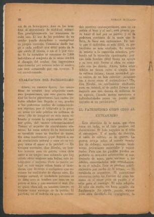 Exaltación del patriotismo