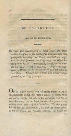 XIII. Hoofdstuk. Wapens en krijgsmagt