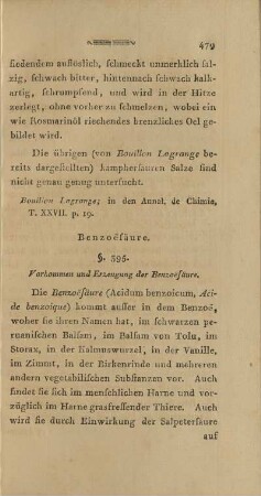Benzoësäure.