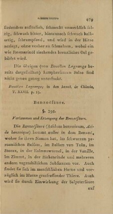 Benzoësäure.