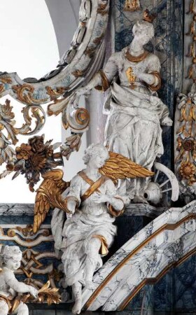 Hochaltar Marienstuhl — Heilige Katharina
