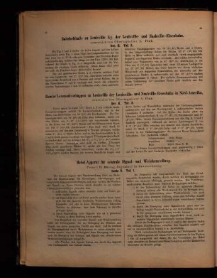 Bahnhofshalle zu Louisville Ky. der Louisville- und Nashville-Eisenbahn construirt von Oberingenieur A. Fink.