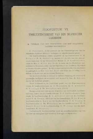 Hoofdstuk VI. Voorlichtingsdienst van den Inlandschen landbouw.