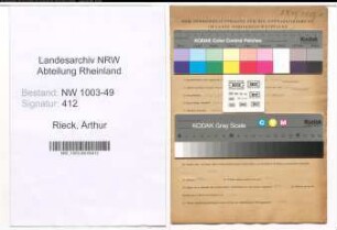 Entnazifizierung Arthur Rieck , geb. 18.11.1917 (Studienreferendar)
