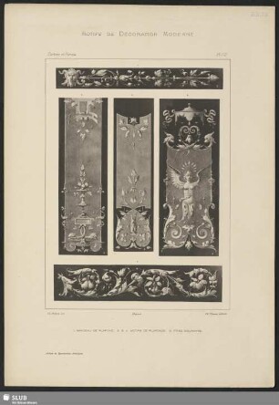 Bandeau de plafond, Motifs de plafonds, Frise courante