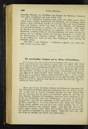 ¬Ein¬ amerikanisches Schulhaus auf der Wiener Weltausstellung