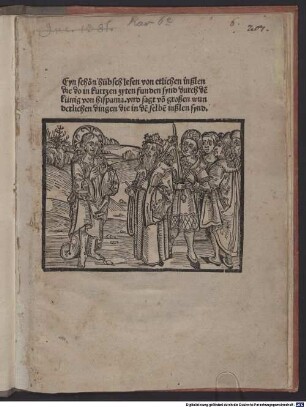 Eyn schon hübsch lesen von etlichen inßlen die do in kurtzen zyten funden synd durch den künig von hispania