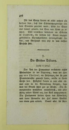 7. Die Graefinn Duebarry