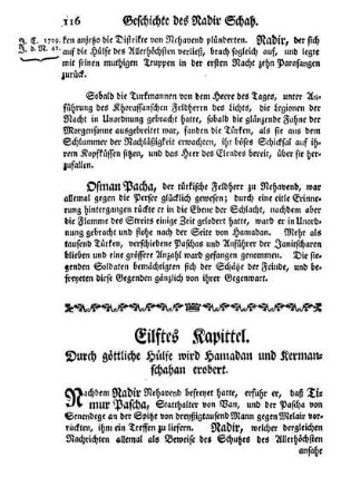 Eilftes Kapittel. Durch göttliche Hülfe wird Hamadan und Kermanschahan erobert.
