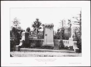 Grabstätte der Familie Vischer auf dem Pragfriedhof, Stuttgart: Ansicht (aus: Moderne Neubauten, 4.Jg., 1898ff, hrsg. W. Kick)