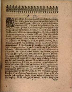 Olympikos agōn descriptus dissertatione historico-chronologica