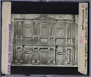 Florenz, S. Lorenzo,Michelangelo, Modell für die Fassade von S. Lorenzo (Florenz CB 518)