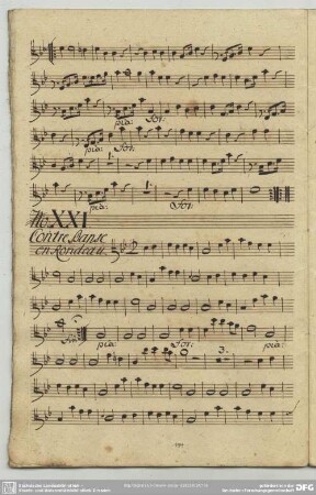 21. Anonymus, Contredanses, B-Dur