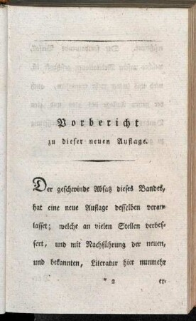 Vorbericht zu dieser neuen Auflage