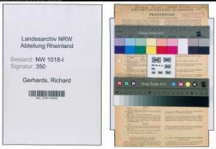 Entnazifizierung Richard Gerhards , geb. 05.06.1897 (Gaertner)