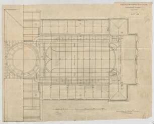 Thiersch, Friedrich von; Wiesbaden; Kurhaus - Südflügel (Grundriss DG)