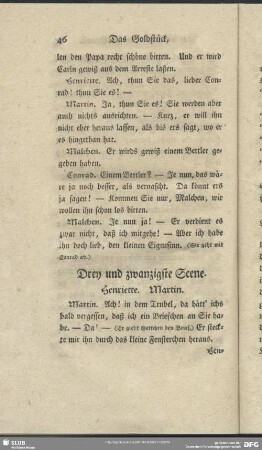 Drey und zwanzigste Scene
