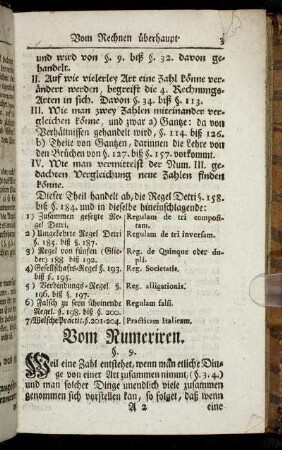 Vom Numeriren.