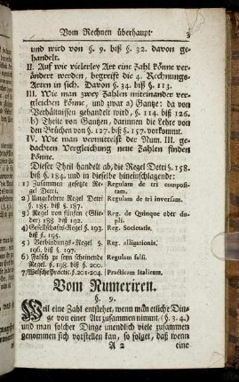 Vom Numeriren.