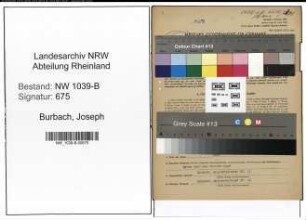 Entnazifizierung Joseph Burbach , geb. 04.11.1896 (Beamter)
