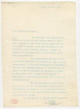 Brief an Ferruccio Busoni : 18.06.1910