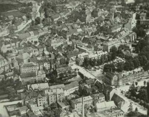 Döbeln, Stadtansicht, Luftbild