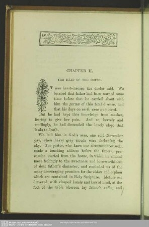 Chapter II. The Head Of The House