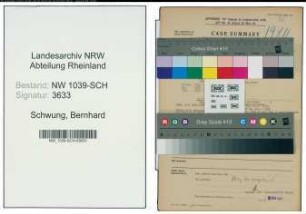 Entnazifizierung Bernhard Schwung , geb. 14.03.1907 (Chemiefachwerker)