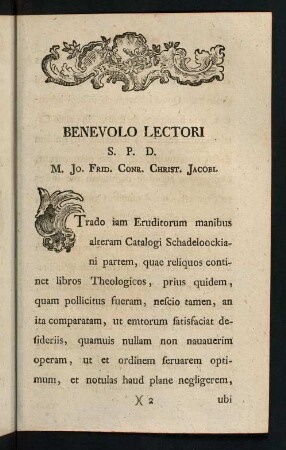 2r-3v, Benevolo Lectori