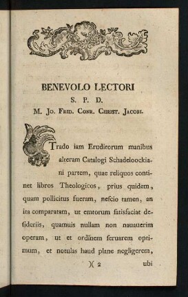 2r-3v, Benevolo Lectori