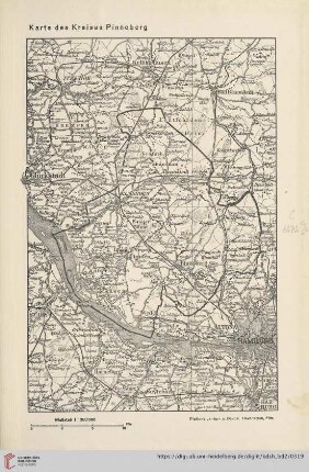 Karte des Kreises Pinneberg