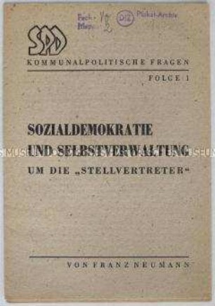 Programmatische Schrift über die Zukunft der SPD