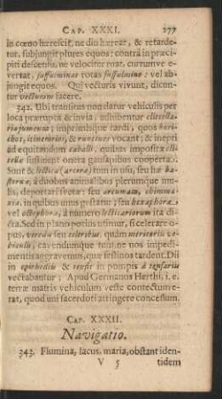 Caput XXXII. Navigatio