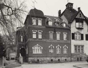 Mylau, Wohnhaus : Mylau. Wohnhaus (um 1900), Karl-Marx-Ring 20. Straßenansicht