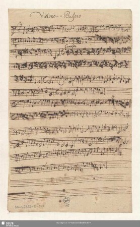 Violono o Bassono [= b]