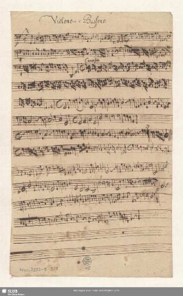 Violono o Bassono [= b]