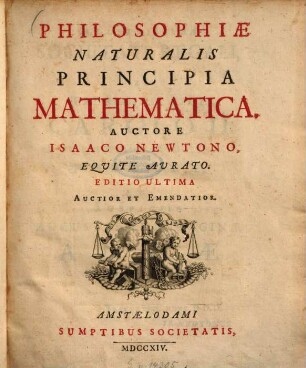 Philosophiae Naturalis Principia Mathematica