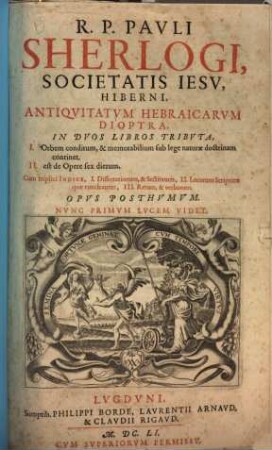 Antiquitatum Hebraicarum dioptra