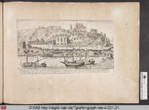 Vestigij d'una parte del monte Aventino che guarda verso Ponente et il Tevere.