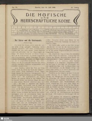 Nr. 20, 15. Juli 1908