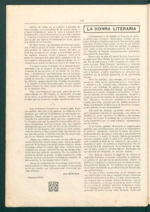 La honra literaria