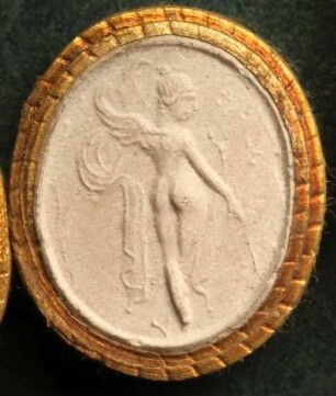 Venus (Aphrodite) mit Flügeln gebildet (Daktyliothek, Supplement)