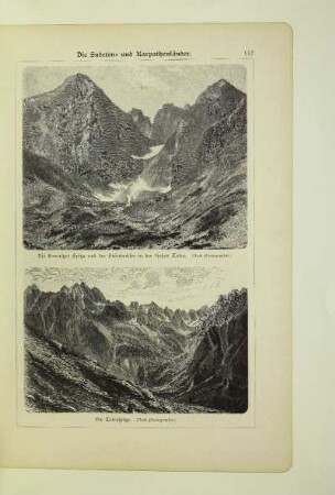 Die Lomitzer Spitze und der Steinbachsee in der hohen Tatra