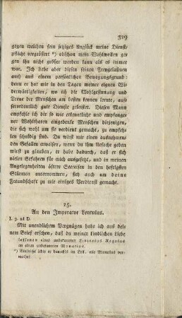 25. An den Imperator Lentulus.