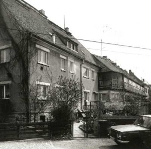 Dresden-Hellerau, Hirtenweg 2/14. Wohnhäuser (1909-1911, R. Riemerschmid)